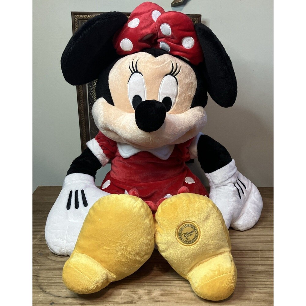 Authentic Disney Store London Minnie Mouse 26 inch Plush Large Jumbo Stuffed Toy